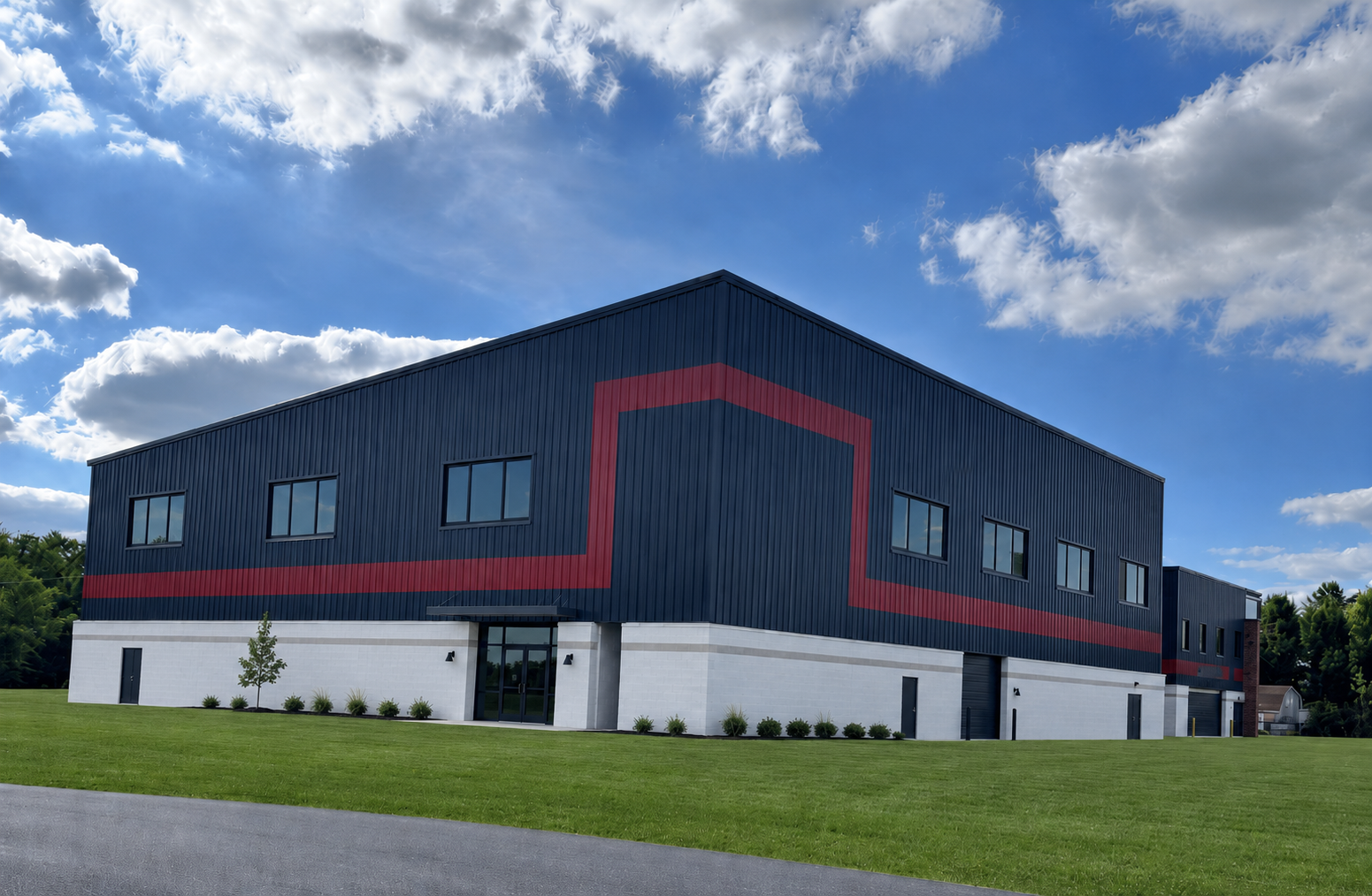 Exterior of the Lions Den training facility